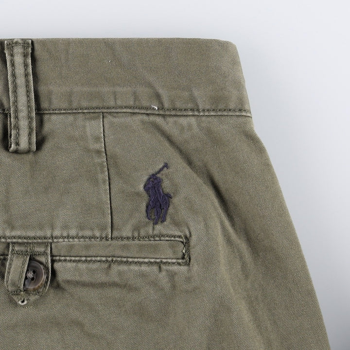 Ralph Lauren POLO RALPH LAUREN STRETCH STRAIGHT FIT Chino Pants, Men's Size W38 (approx.) cotton Khaki type Vintage Second Hand