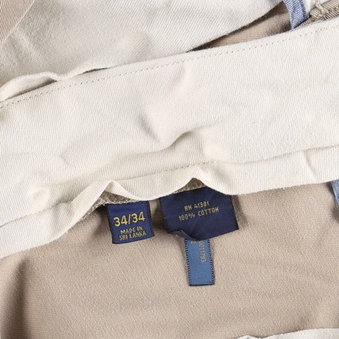 Ralph Lauren POLO RALPH LAUREN CLASSIC FIT Chino Pants Men's W34 equivalent cotton Beige type Vintage Second Hand