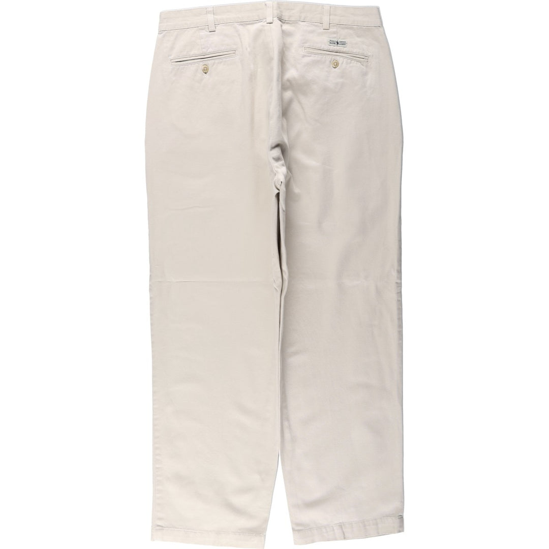 Ralph Lauren Polo Ralph Lauren Andrew Pant Two-pleat Chino Pants Men's W36 cotton Beige type Vintage Second Hand