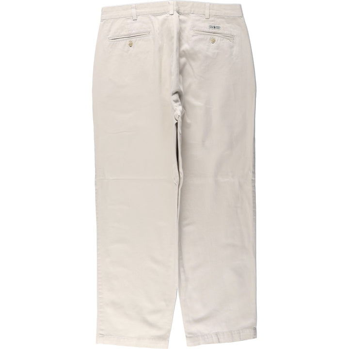 Ralph Lauren Polo Ralph Lauren Andrew Pant Two-pleat Chino Pants Men's W36 cotton Beige type Vintage Second Hand