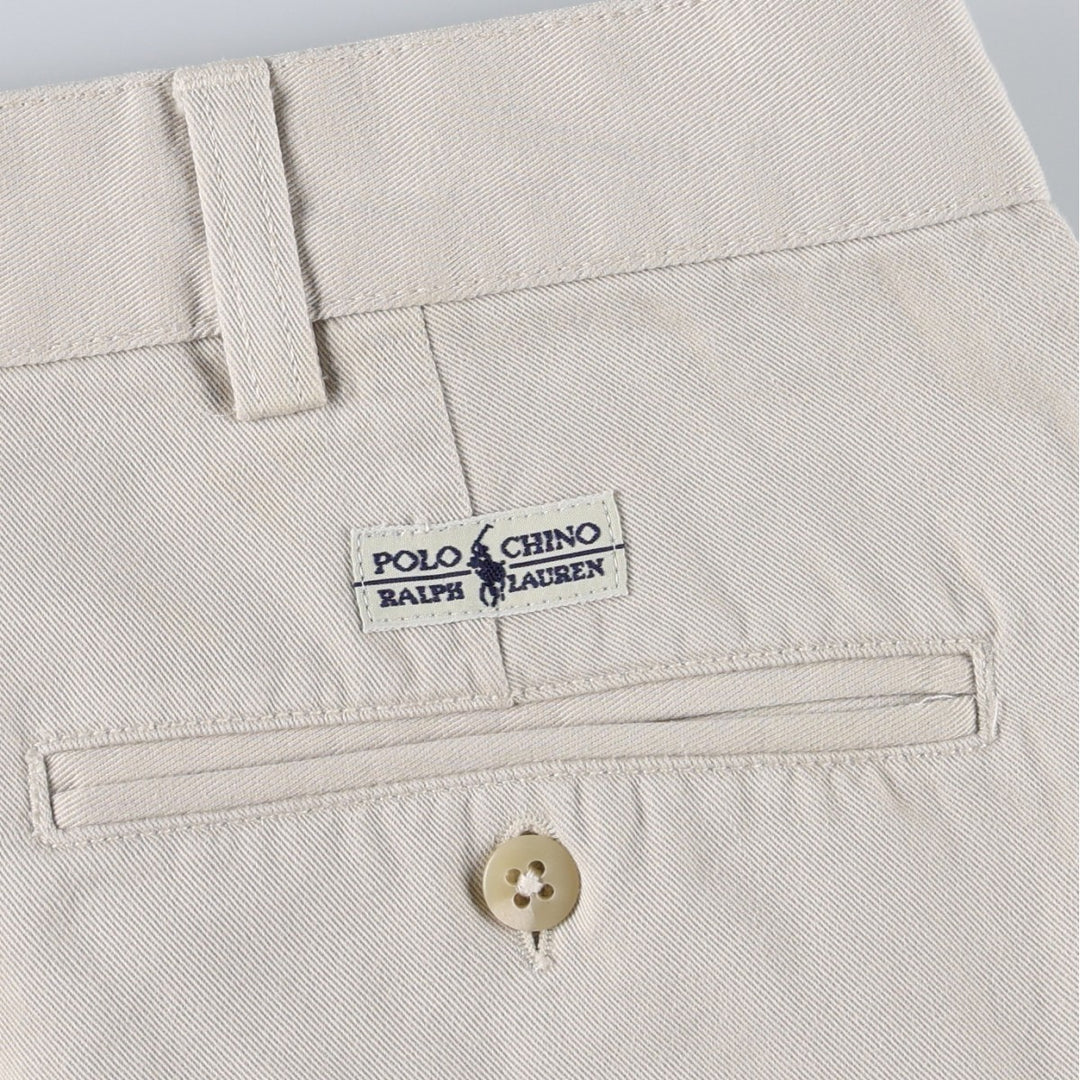 Ralph Lauren Polo Ralph Lauren Andrew Pant Two-pleat Chino Pants Men's W36 cotton Beige type Vintage Second Hand