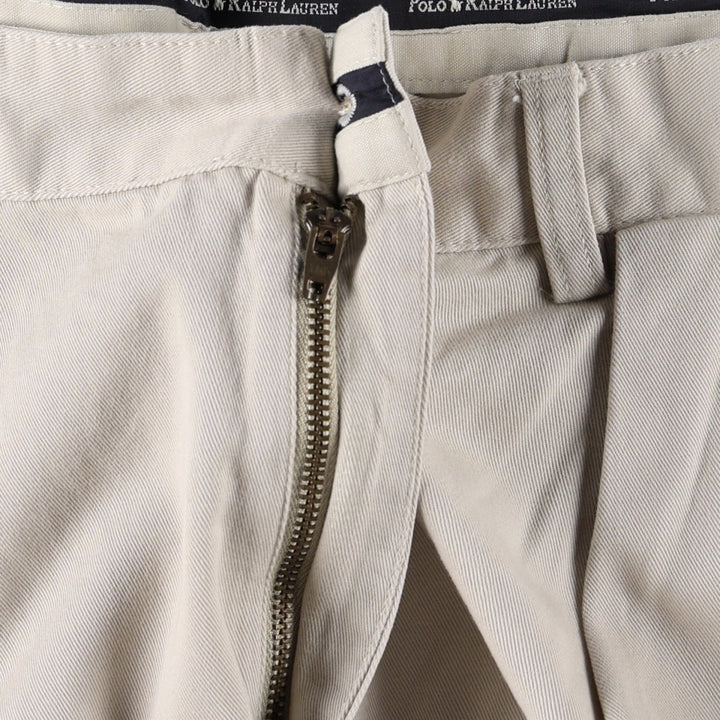 Ralph Lauren Polo Ralph Lauren Andrew Pant Two-pleat Chino Pants Men's W36 cotton Beige type Vintage Second Hand