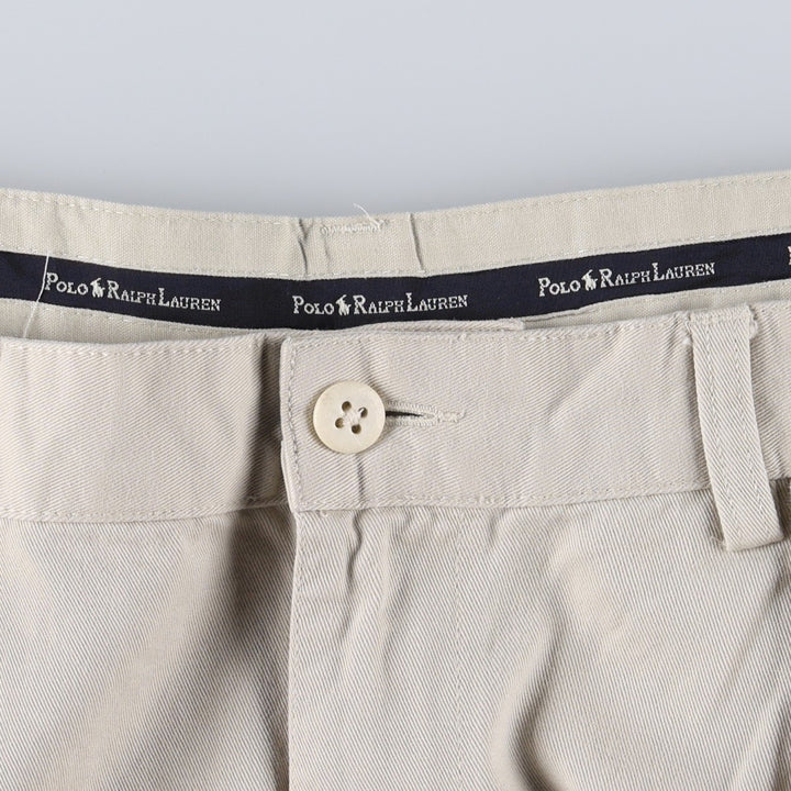 Ralph Lauren Polo Ralph Lauren Andrew Pant Two-pleat Chino Pants Men's W36 cotton Beige type Vintage Second Hand