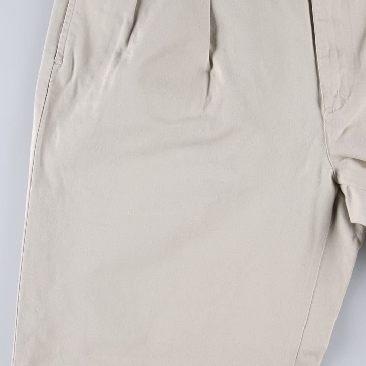 Ralph Lauren Polo Ralph Lauren Andrew Pant Two-pleat Chino Pants Men's W36 cotton Beige type Vintage Second Hand