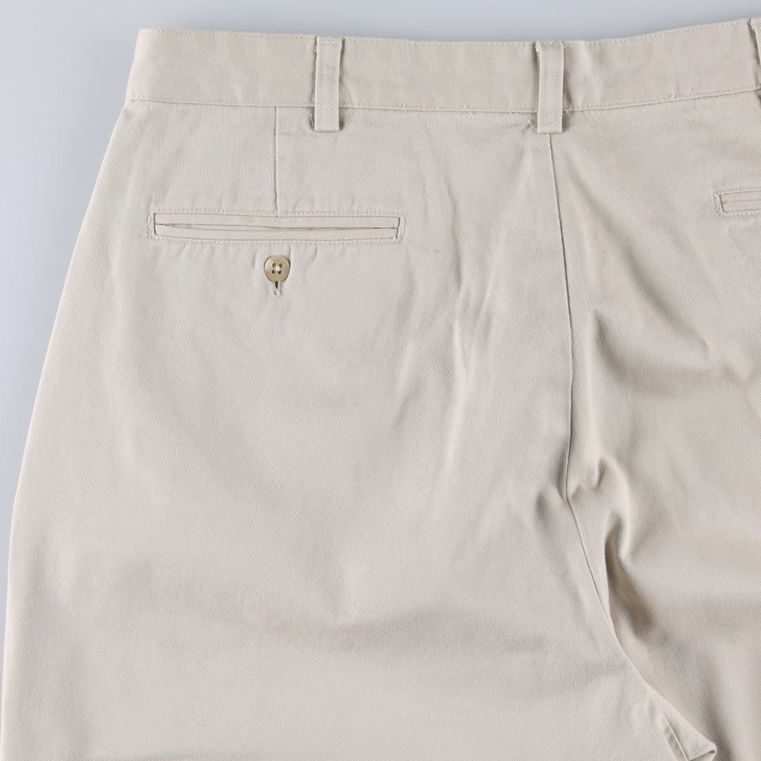 Ralph Lauren Polo Ralph Lauren Andrew Pant Two-pleat Chino Pants Men's W36 cotton Beige type Vintage Second Hand