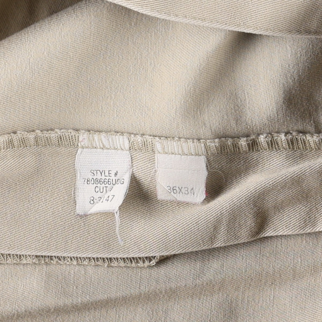 Ralph Lauren POLO by Ralph Lauren Two-Pleat Chino Pants, Men's Size W35 (approx.) cotton Beige type Vintage Second Hand
