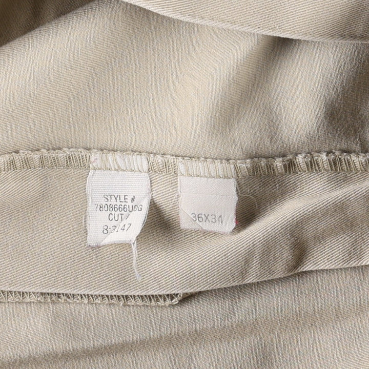 Ralph Lauren POLO by Ralph Lauren Two-Pleat Chino Pants, Men's Size W35 (approx.) cotton Beige type Vintage Second Hand