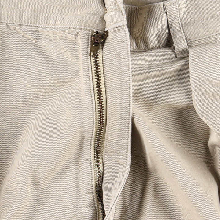 Ralph Lauren POLO by Ralph Lauren Two-Pleat Chino Pants, Men's Size W35 (approx.) cotton Beige type Vintage Second Hand