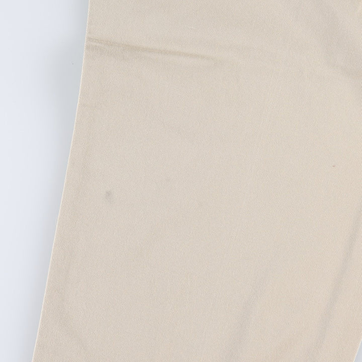 Ralph Lauren POLO by Ralph Lauren Two-Pleat Chino Pants, Men's Size W35 (approx.) cotton Beige type Vintage Second Hand
