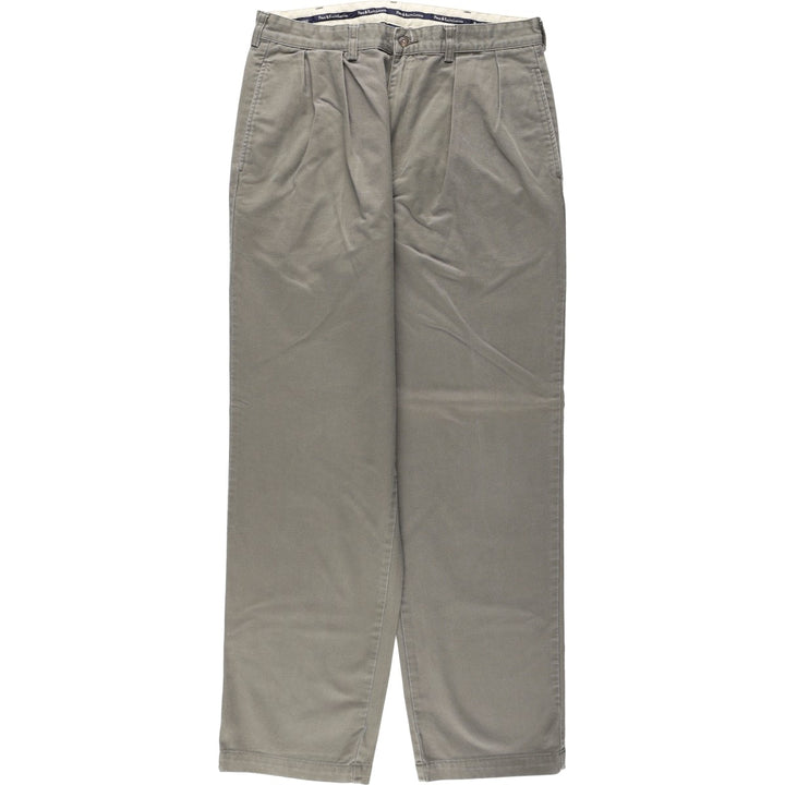 Ralph Lauren Polo Ralph Lauren Andrew Pant Two-pleat Chino Pants Men's Size W34 cotton Khaki type Vintage Second Hand