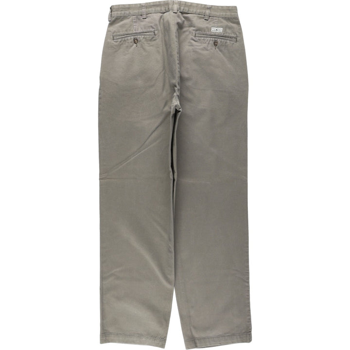 Ralph Lauren Polo Ralph Lauren Andrew Pant Two-pleat Chino Pants Men's Size W34 cotton Khaki type Vintage Second Hand