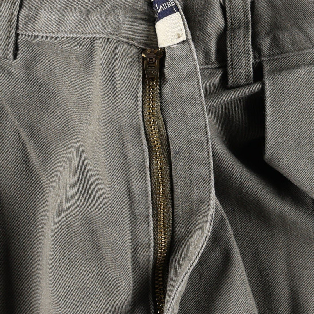 Ralph Lauren Polo Ralph Lauren Andrew Pant Two-pleat Chino Pants Men's Size W34 cotton Khaki type Vintage Second Hand