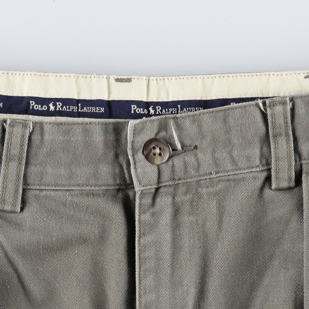 Ralph Lauren Polo Ralph Lauren Andrew Pant Two-pleat Chino Pants Men's Size W34 cotton Khaki type Vintage Second Hand