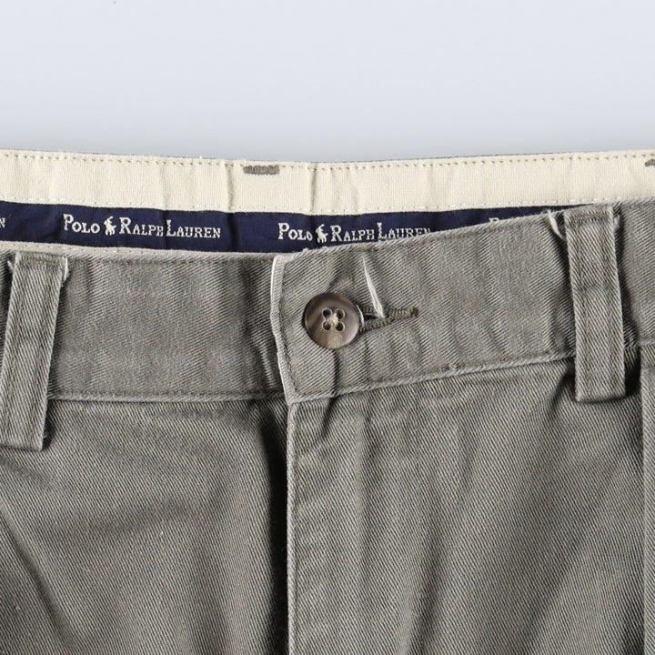 Ralph Lauren Polo Ralph Lauren Andrew Pant Two-pleat Chino Pants Men's Size W34 cotton Khaki type Vintage Second Hand