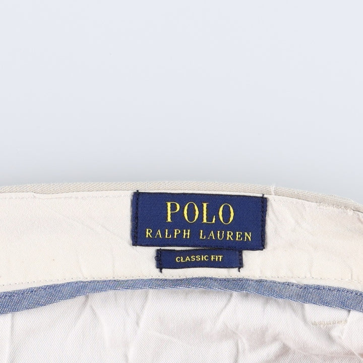 Ralph Lauren POLO RALPH LAUREN Classic Fit Chino Pants, Men's, Size W36 cotton unbleached Vintage Second Hand