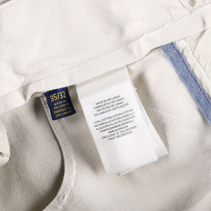 Ralph Lauren POLO RALPH LAUREN Classic Fit Chino Pants, Men's, Size W36 cotton unbleached Vintage Second Hand
