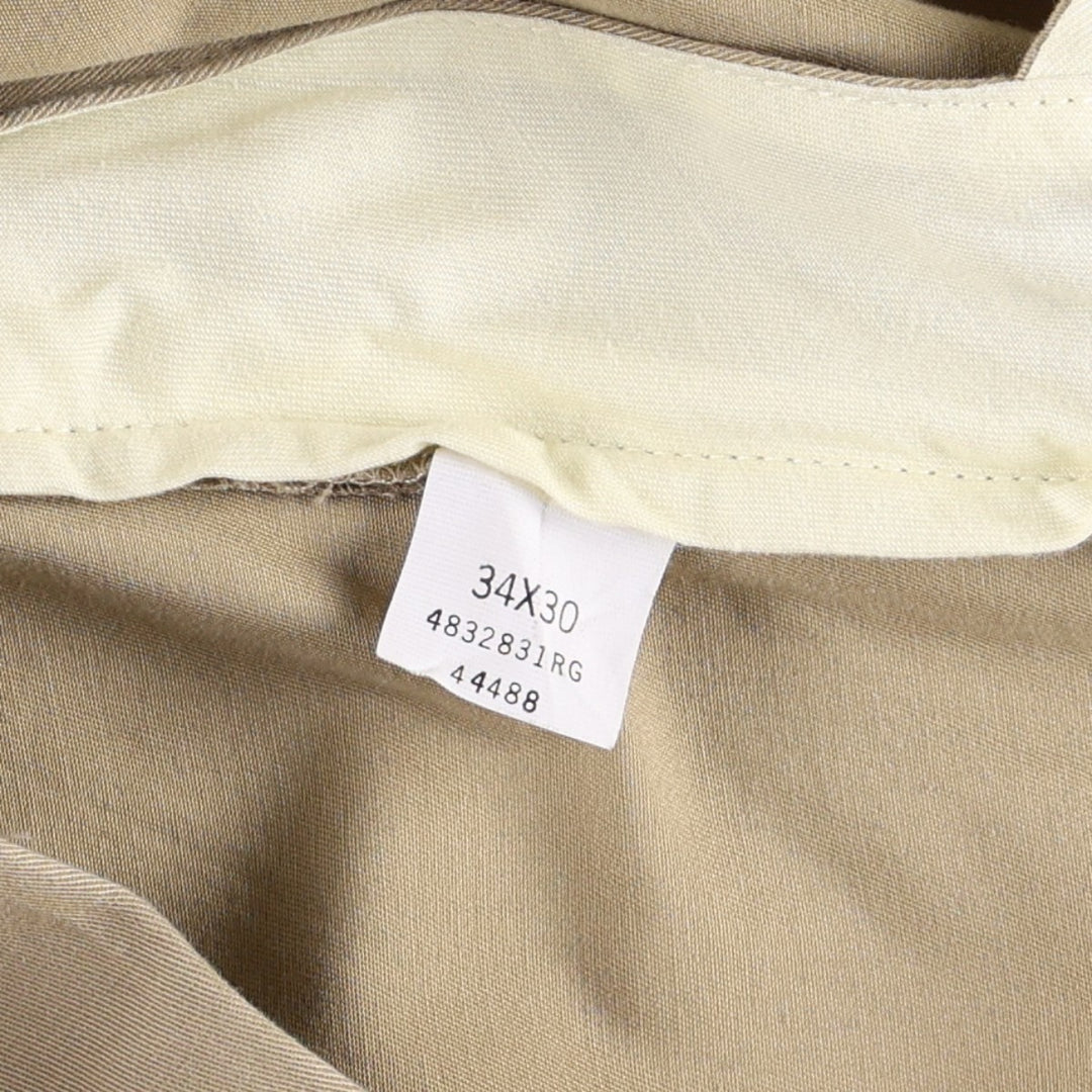 Ralph Lauren POLO by Ralph Lauren Two-pleat Chino Pants for Men, W34 equivalent cotton Beige type Vintage Second Hand