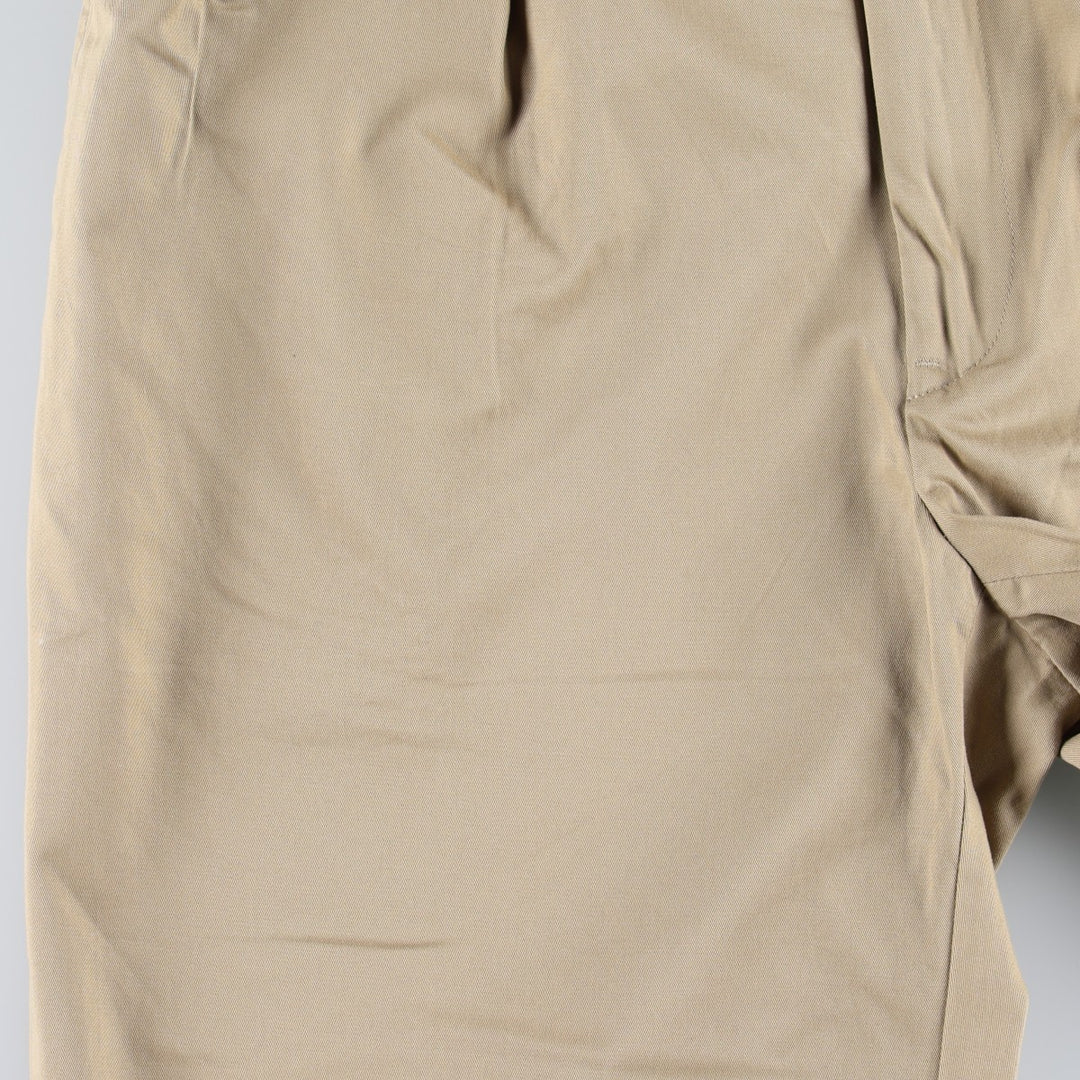 Ralph Lauren POLO by Ralph Lauren Two-pleat Chino Pants for Men, W34 equivalent cotton Beige type Vintage Second Hand