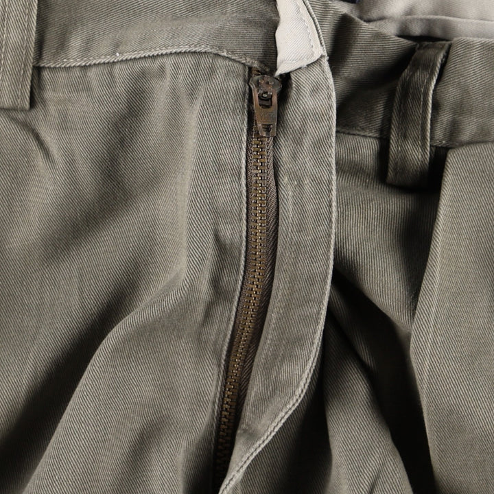 Ralph Lauren POLO by Ralph Lauren ANDREW PANT, two-pleat chino pants, men's, W35 equivalent cotton Khaki type Vintage Second Hand