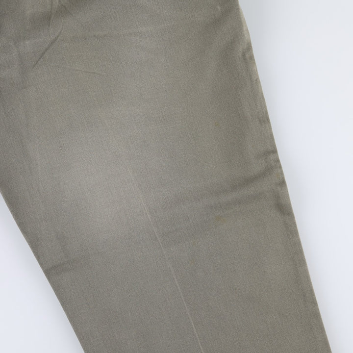 Ralph Lauren POLO by Ralph Lauren ANDREW PANT, two-pleat chino pants, men's, W35 equivalent cotton Khaki type Vintage Second Hand