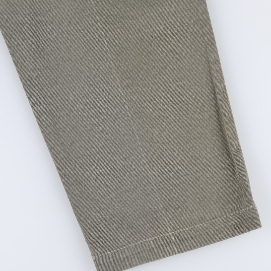Ralph Lauren POLO by Ralph Lauren ANDREW PANT, two-pleat chino pants, men's, W35 equivalent cotton Khaki type Vintage Second Hand