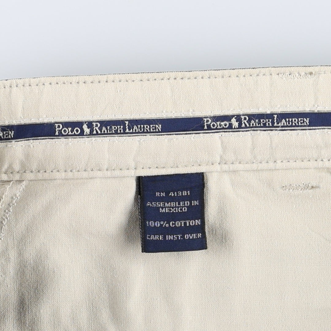 Ralph Lauren Polo Ralph Lauren ANDREW PANT Two-pleat Chino Pants Men's W34 equivalent Vintage cotton Khaki type Vintage Second Hand