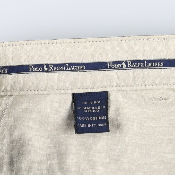 Ralph Lauren Polo Ralph Lauren ANDREW PANT Two-pleat Chino Pants Men's W34 equivalent Vintage cotton Khaki type Vintage Second Hand