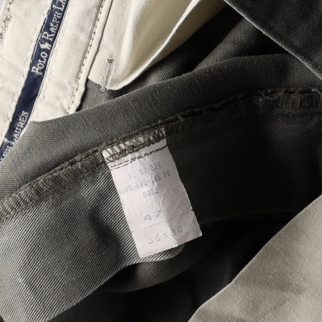 Ralph Lauren Polo Ralph Lauren ANDREW PANT Two-pleat Chino Pants Men's W34 equivalent Vintage cotton Khaki type Vintage Second Hand