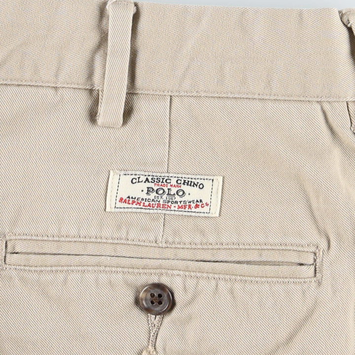 Ralph Lauren POLO by Ralph Lauren Chino Pants Men's W34 equivalent cotton Beige type Vintage Second Hand