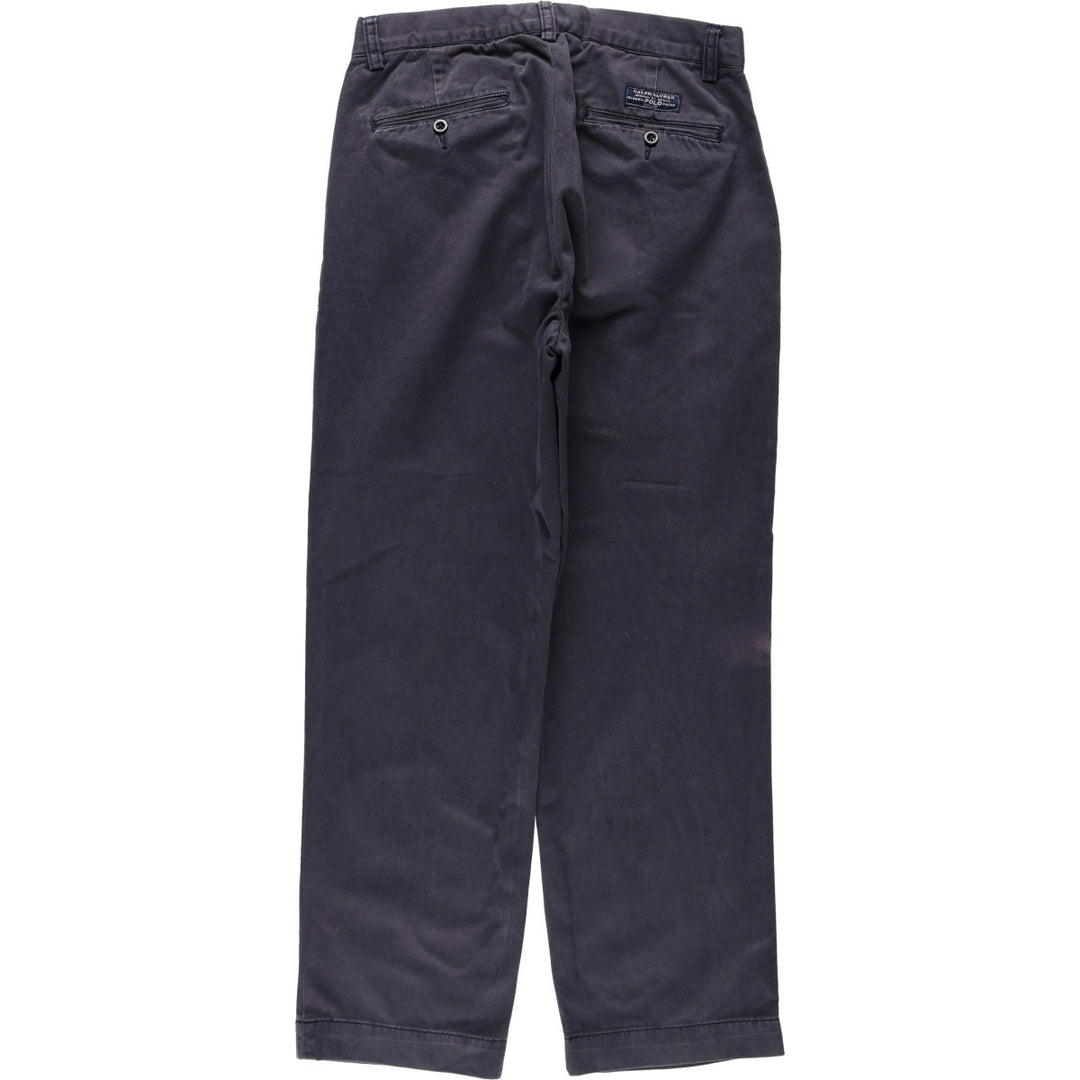 Ralph Lauren POLO by Ralph Lauren PROSPECT PANT chino pants, men's size W31 cotton navy blue type Vintage Second Hand