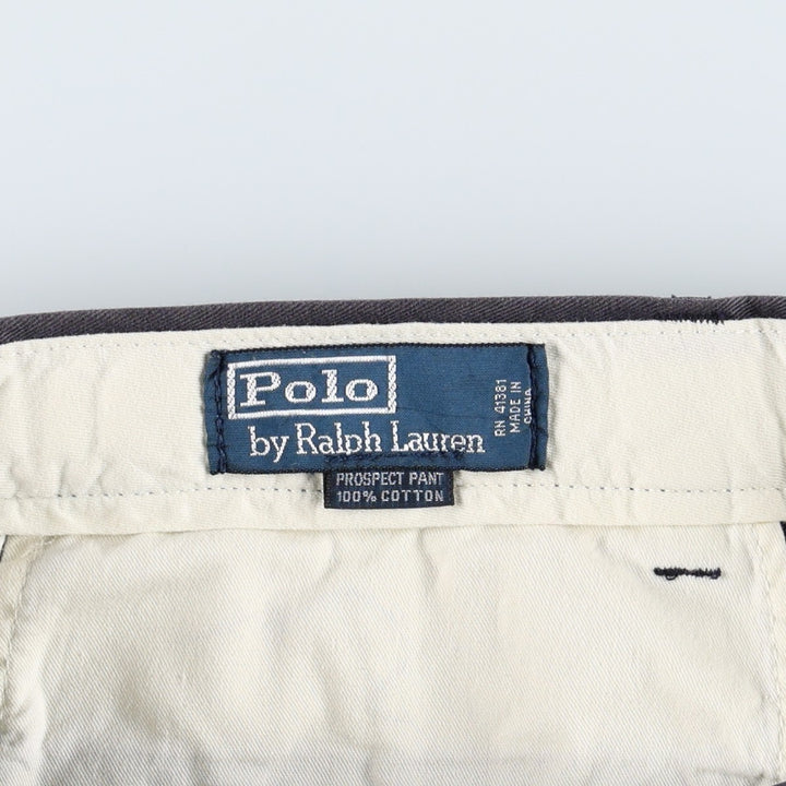 Ralph Lauren POLO by Ralph Lauren PROSPECT PANT chino pants, men's size W31 cotton navy blue type Vintage Second Hand
