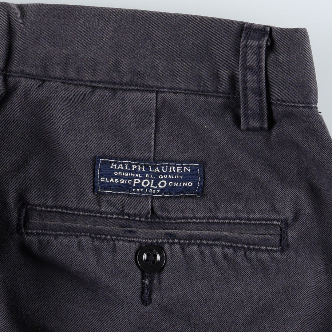 Ralph Lauren POLO by Ralph Lauren PROSPECT PANT chino pants, men's size W31 cotton navy blue type Vintage Second Hand