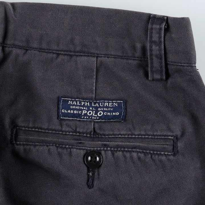 Ralph Lauren POLO by Ralph Lauren PROSPECT PANT chino pants, men's size W31 cotton navy blue type Vintage Second Hand