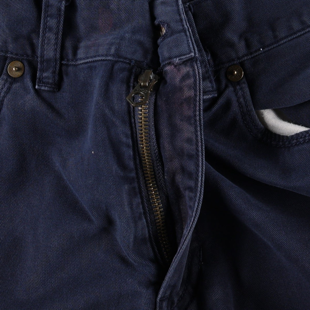 Ralph Lauren POLO RALPH LAUREN Chino Pants Men's W31 equivalent cotton navy blue type Vintage Second Hand