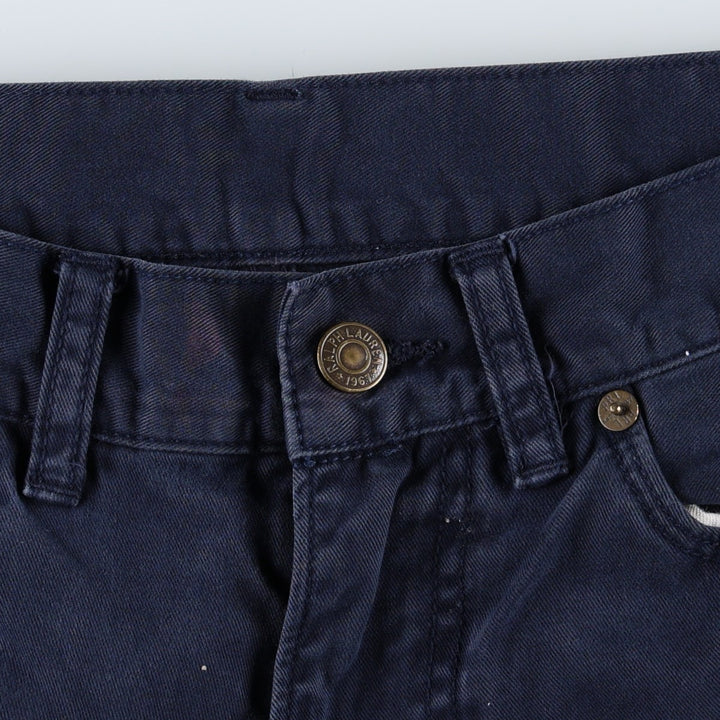Ralph Lauren POLO RALPH LAUREN Chino Pants Men's W31 equivalent cotton navy blue type Vintage Second Hand