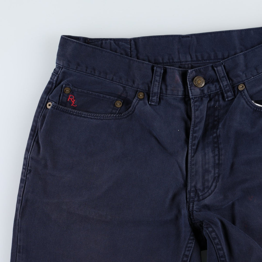 Ralph Lauren POLO RALPH LAUREN Chino Pants Men's W31 equivalent cotton navy blue type Vintage Second Hand