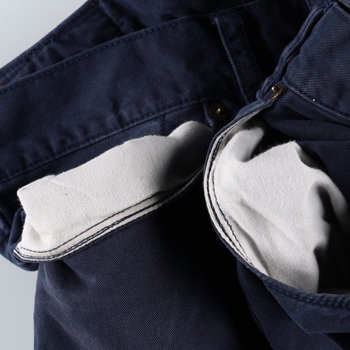 Ralph Lauren POLO RALPH LAUREN Chino Pants Men's W31 equivalent cotton navy blue type Vintage Second Hand