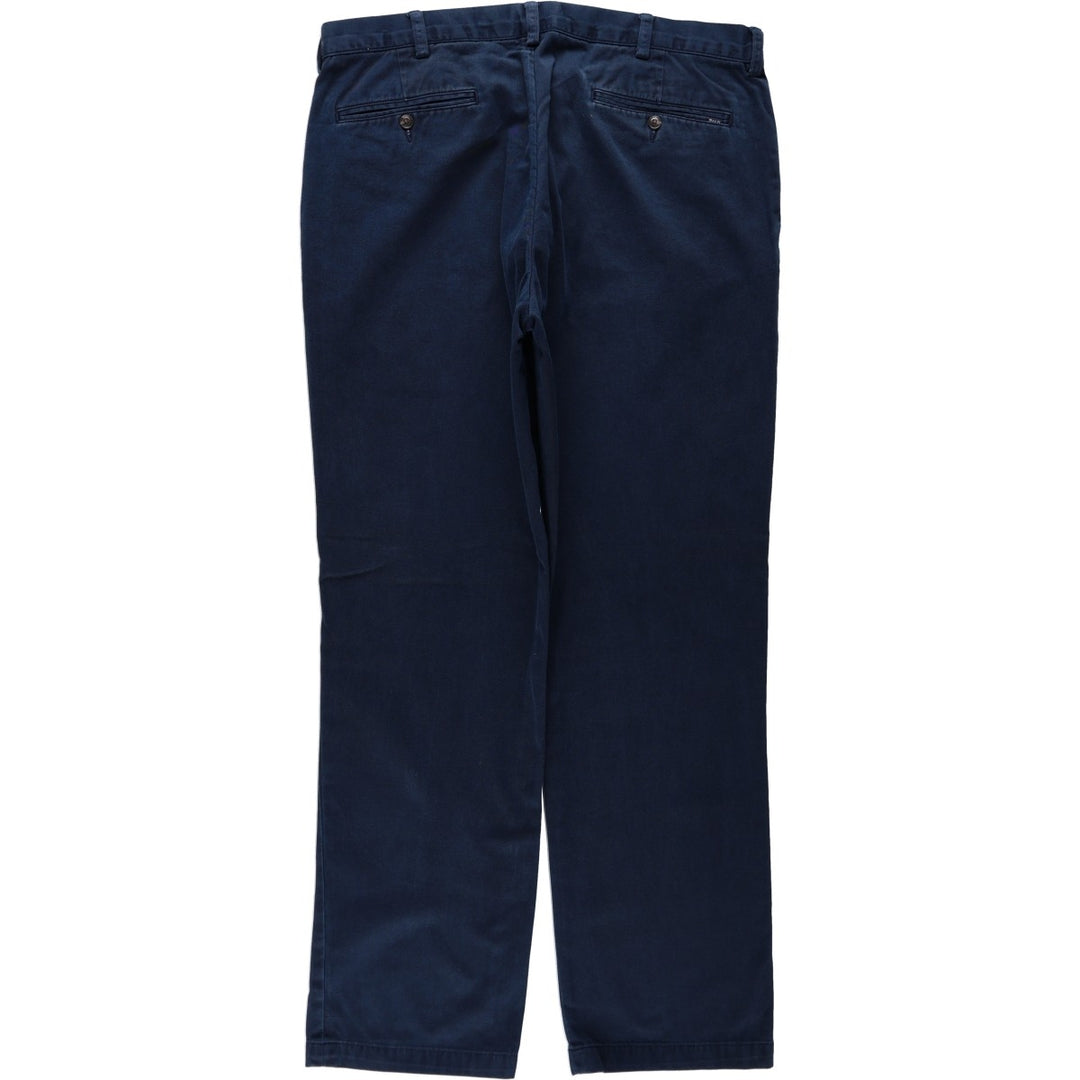 Ralph Lauren POLO RALPH LAUREN CLASSIC FIT Chino Pants, Men's Size W37 (approx.) cotton navy blue type Vintage Second Hand