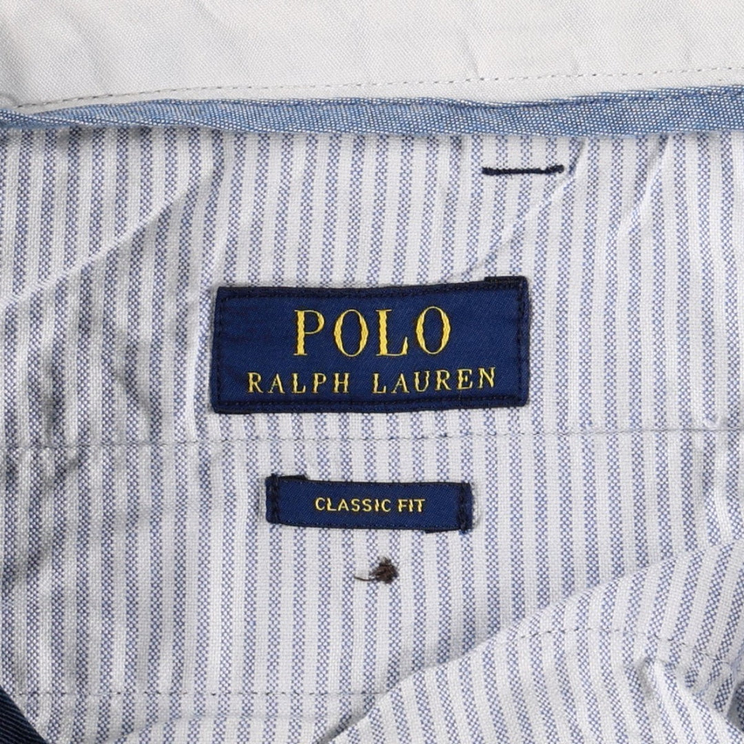 Ralph Lauren POLO RALPH LAUREN CLASSIC FIT Chino Pants, Men's Size W37 (approx.) cotton navy blue type Vintage Second Hand