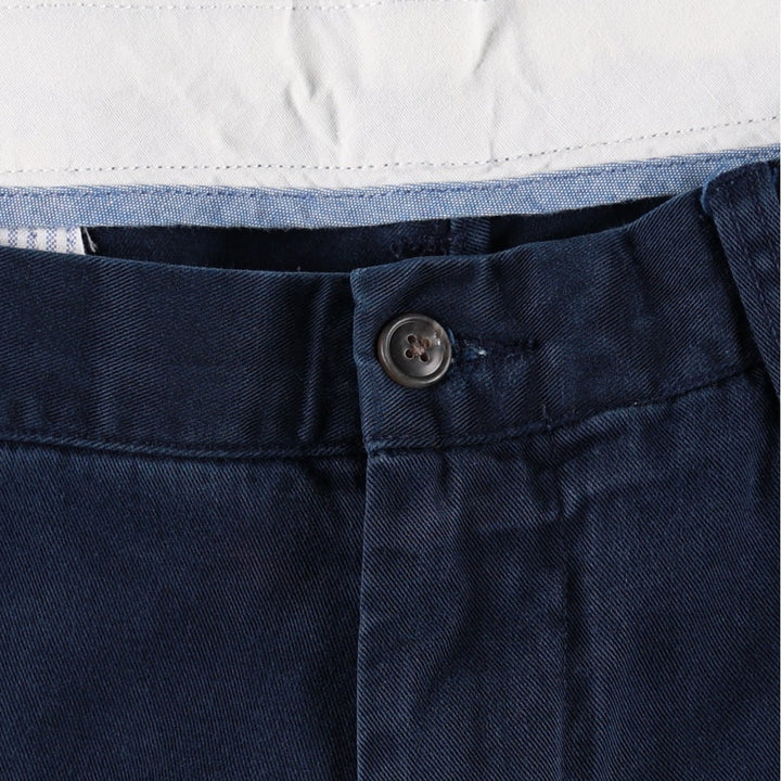 Ralph Lauren POLO RALPH LAUREN CLASSIC FIT Chino Pants, Men's Size W37 (approx.) cotton navy blue type Vintage Second Hand
