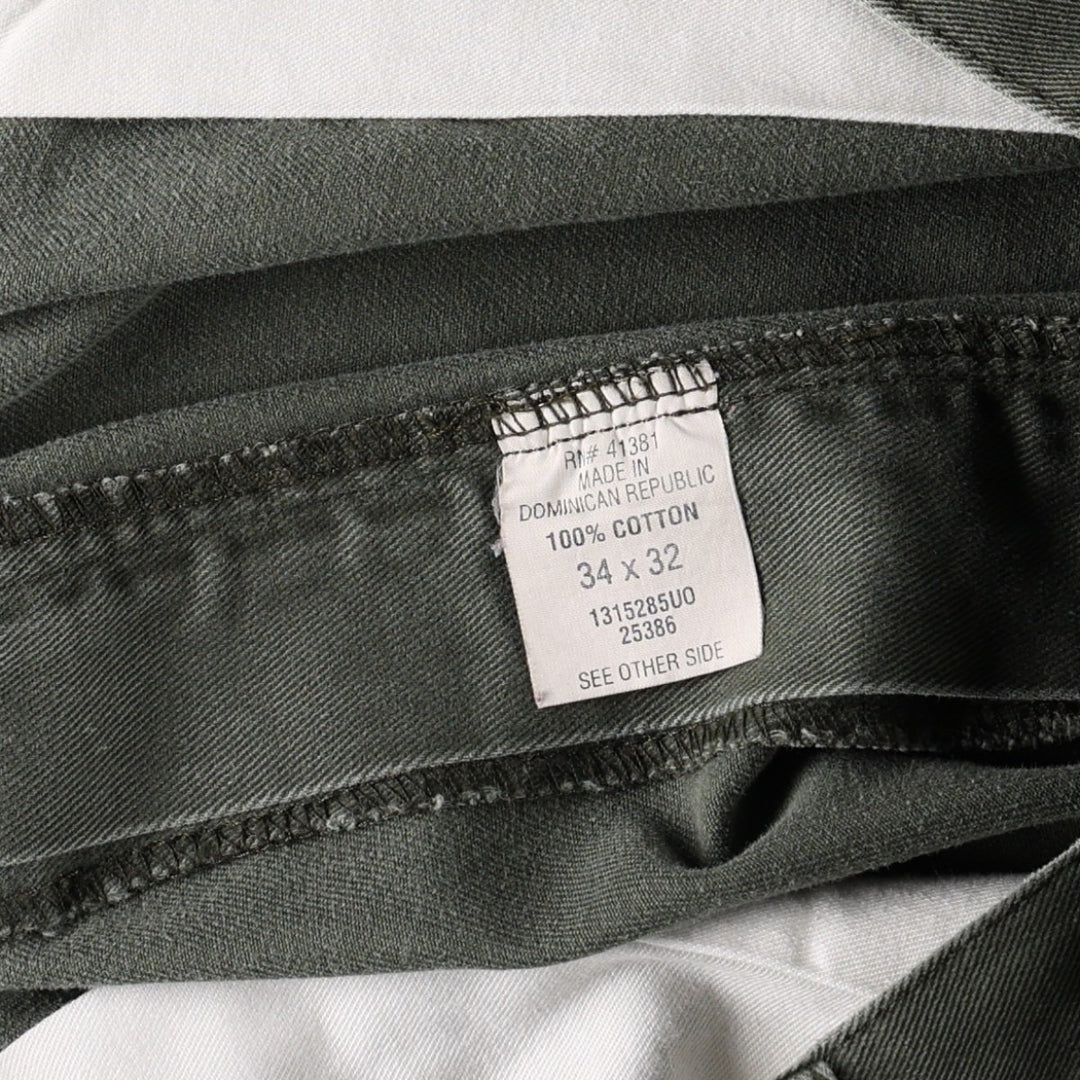 Ralph Lauren POLO by Ralph Lauren Two-Pleat Chino Pants, Men's Size W34 (approx.) cotton Khaki type Vintage Second Hand
