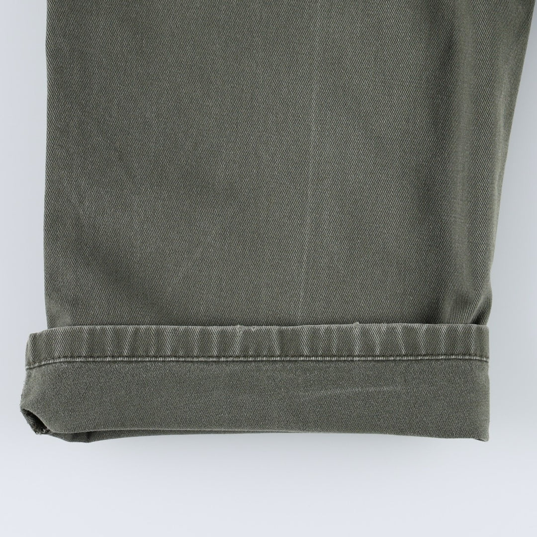 Ralph Lauren POLO by Ralph Lauren Two-Pleat Chino Pants, Men's Size W34 (approx.) cotton Khaki type Vintage Second Hand