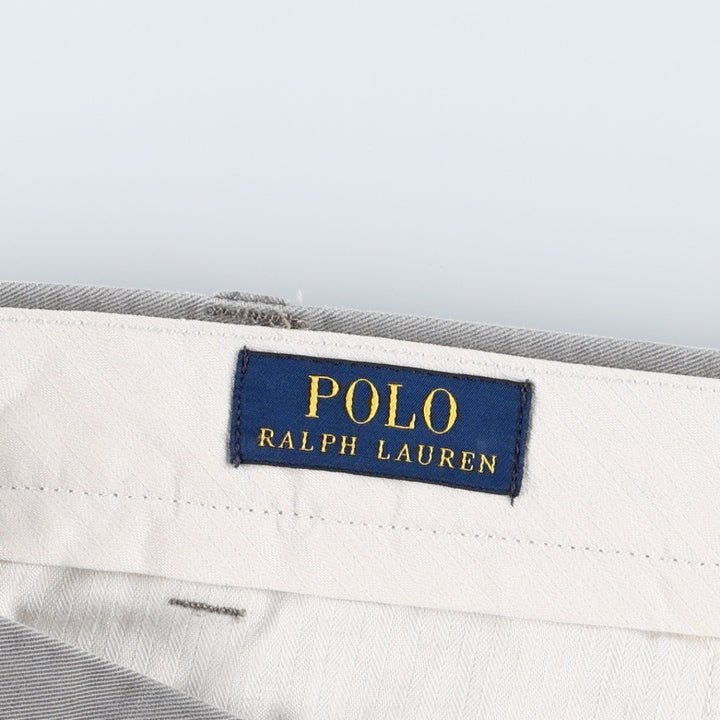 Ralph Lauren POLO RALPH LAUREN CLASSIC FIT Chino Pants, Men's W35 (approx.) cotton gray type Vintage Second Hand