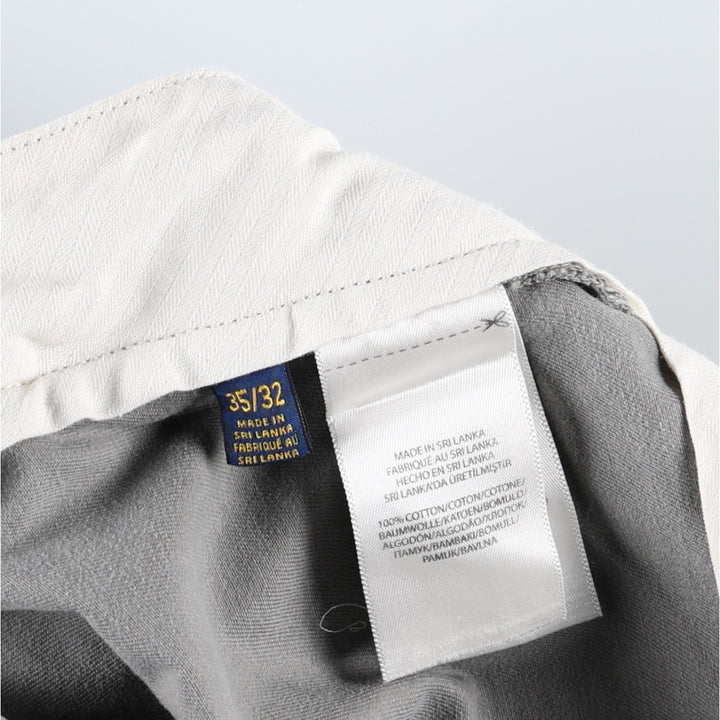 Ralph Lauren POLO RALPH LAUREN CLASSIC FIT Chino Pants, Men's W35 (approx.) cotton gray type Vintage Second Hand