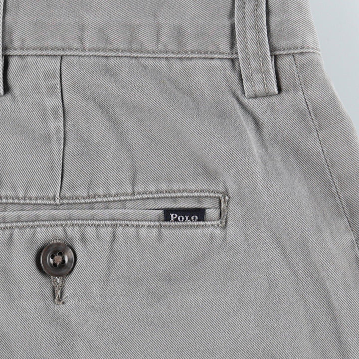 Ralph Lauren POLO RALPH LAUREN CLASSIC FIT Chino Pants, Men's W35 (approx.) cotton gray type Vintage Second Hand