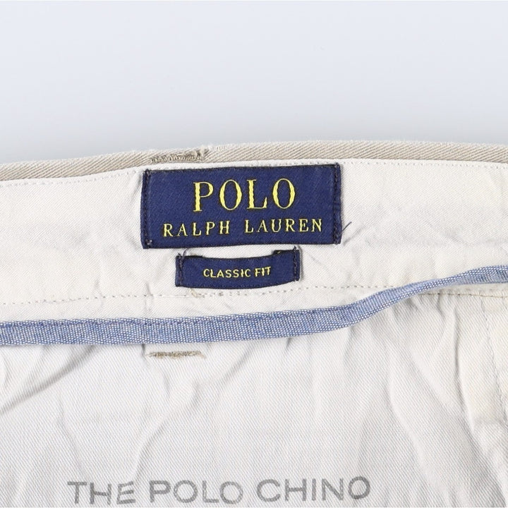 Ralph Lauren POLO RALPH LAUREN Classic Fit Chino Pants, Men's, Size W36 cotton Beige type Vintage Second Hand