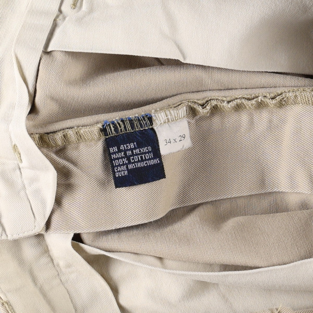 Ralph Lauren POLO by Ralph Lauren ANDREW PANT Two-pleat chino pants for men, equivalent to W33 cotton Beige type Vintage Second Hand
