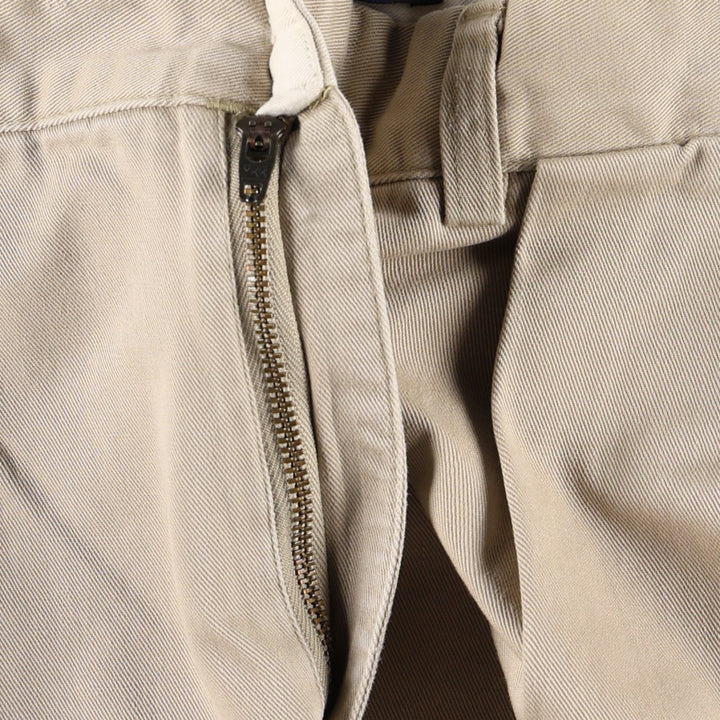 Ralph Lauren POLO by Ralph Lauren ANDREW PANT Two-pleat chino pants for men, equivalent to W33 cotton Beige type Vintage Second Hand