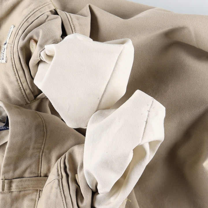 Ralph Lauren POLO by Ralph Lauren ANDREW PANT Two-pleat chino pants for men, equivalent to W33 cotton Beige type Vintage Second Hand