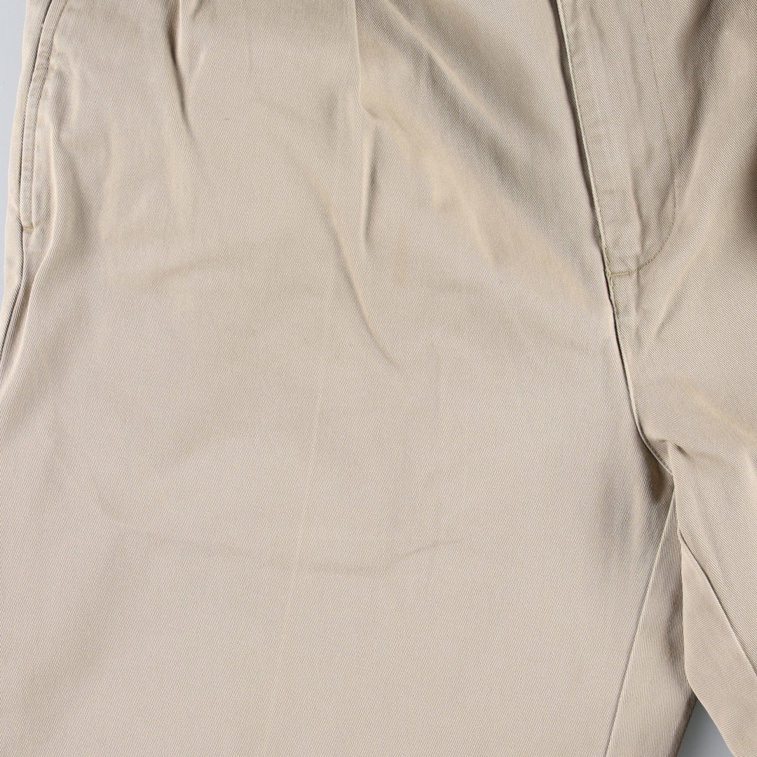 Ralph Lauren POLO by Ralph Lauren ANDREW PANT Two-pleat chino pants for men, equivalent to W33 cotton Beige type Vintage Second Hand
